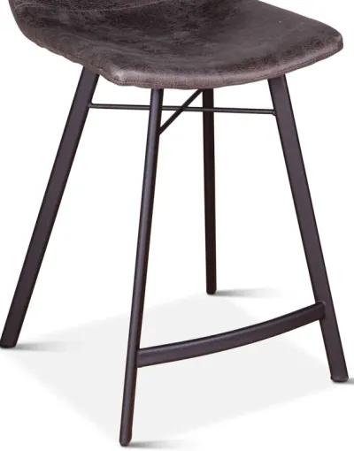 Home Trends Design Sam Counter Stool in Charcoal