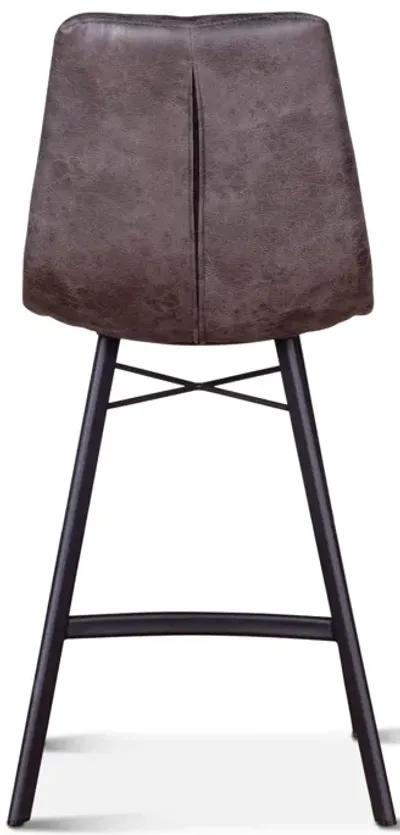 Home Trends Design Sam Counter Stool in Charcoal