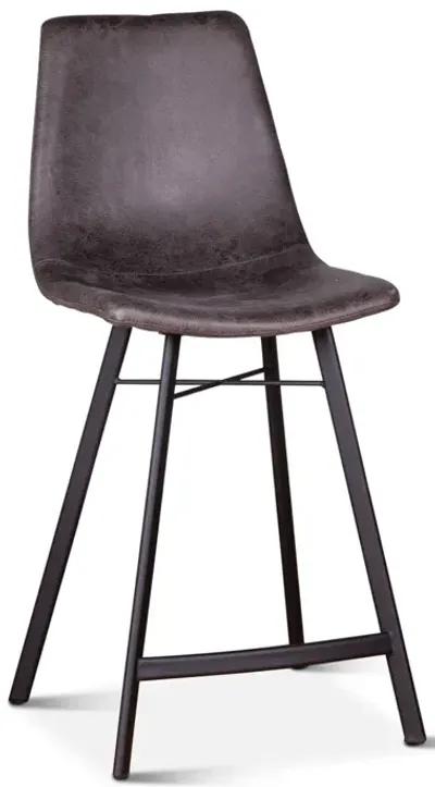 Home Trends Design Sam Counter Stool in Charcoal