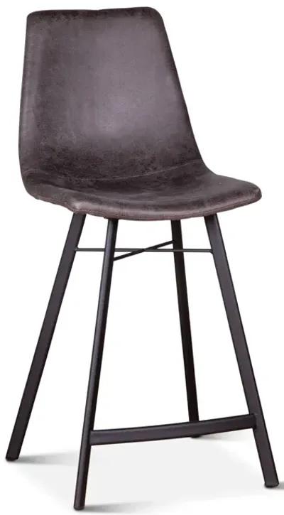 Home Trends Design Sam Counter Stool in Charcoal