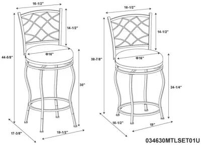 Linon Casey Adjustable Stool