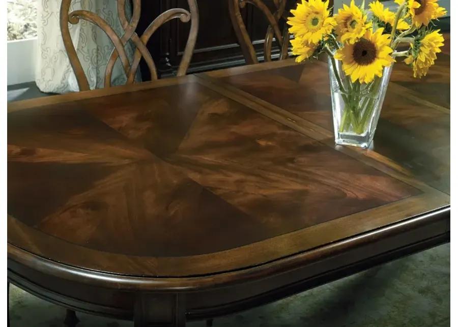 LEESBURG LEG TABLE WITH TWO 18 INCH LEAVES