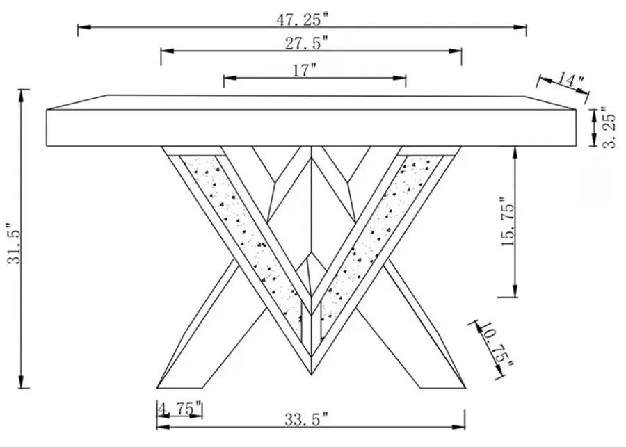 SOFA TABLE MIRROR