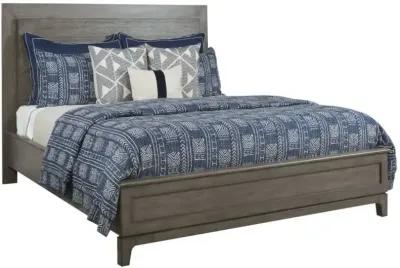 Kincaid Kline Ash Grey California King Panel Complete Bed