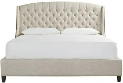 CURATED HALSTON GRAPHITE UPHOLSTERED KING BED