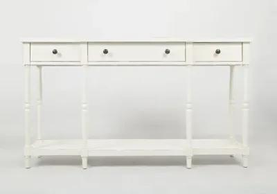 Jofran Stately Home Antique White Media Entertainment TV Stand