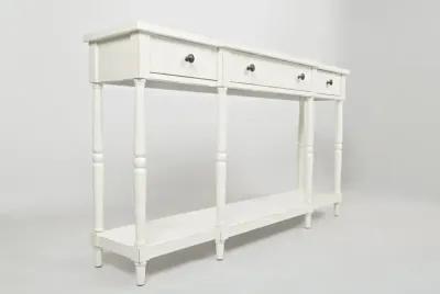 Jofran Stately Home Antique White Media Entertainment TV Stand