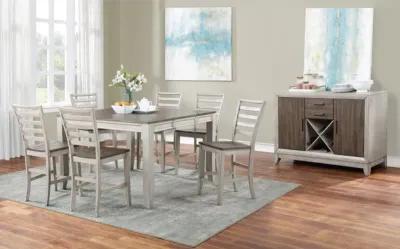 Steve Silver 5-Piece Abacus Counter-Height Table & 4 Counter Chairs