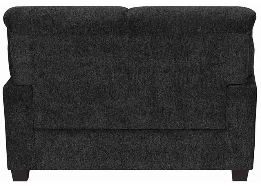 CLEMENTINE LOVESEAT GRAPHITE BROWN