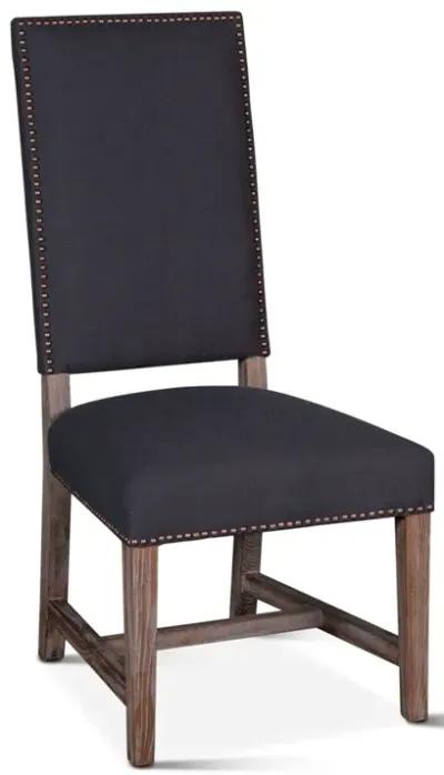 Home Trends Design Upholstered Seating High Back Formal Dining Chair in Charcoal