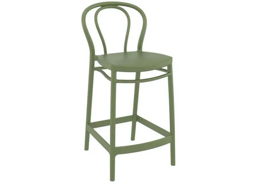 VICTOR COUNTER STOOL OLIVE GREEN