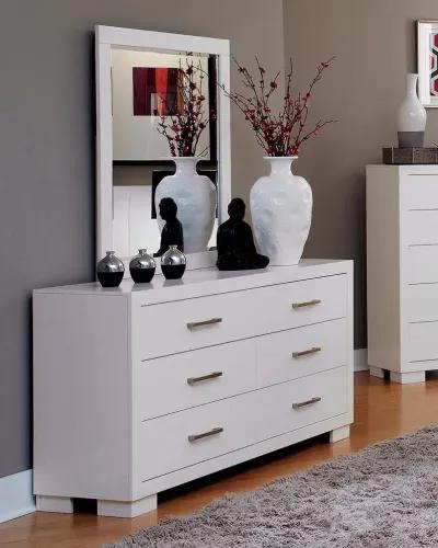 Coaster Jessica Dresser Mirror Cream White