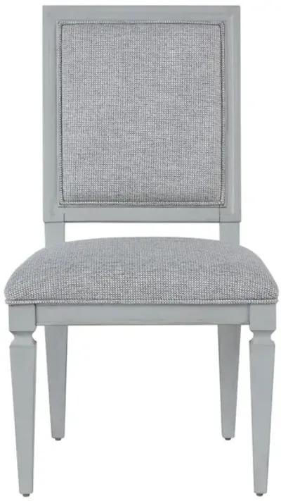 SUMMER HILL FRENCH GRAY WOVEN ACCENT SIDE CHAIR