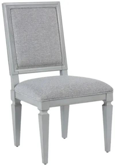 SUMMER HILL FRENCH GRAY WOVEN ACCENT SIDE CHAIR