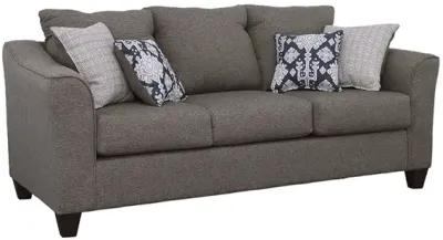 Coaster Salizar Upholstered Flared Arm Sofa Charcoal Grey