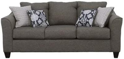 Coaster Salizar Upholstered Flared Arm Sofa Charcoal Grey