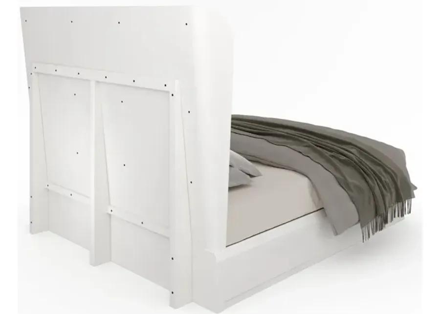 CONTINENTAL CALIFORNIA KING BED IN LINO BIANCO (WHITE)