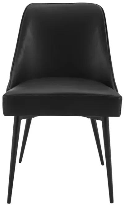 Steve Silver Colfax Black Leatherette Side Chair