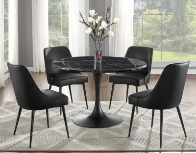 Steve Silver Colfax Black Leatherette Side Chair