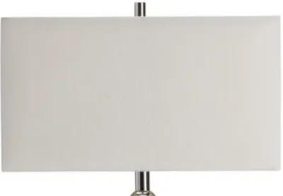 NEVEU CHROME/WHITE TABLE LAMP