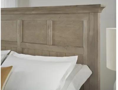 Vaughan-Bassett Carlisle Window Pane Natural Grey King Headboard