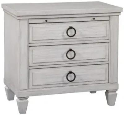 American Woodcrafters Salter Path White 3-Drawer Nightstand