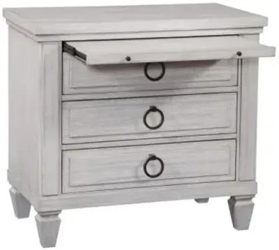 American Woodcrafters Salter Path White 3-Drawer Nightstand