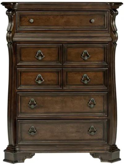 Liberty Furniture Complete Queen Bedroom Set Sleigh Bed, Dresser, Mirror, Chest & Nightstand Arbor Place