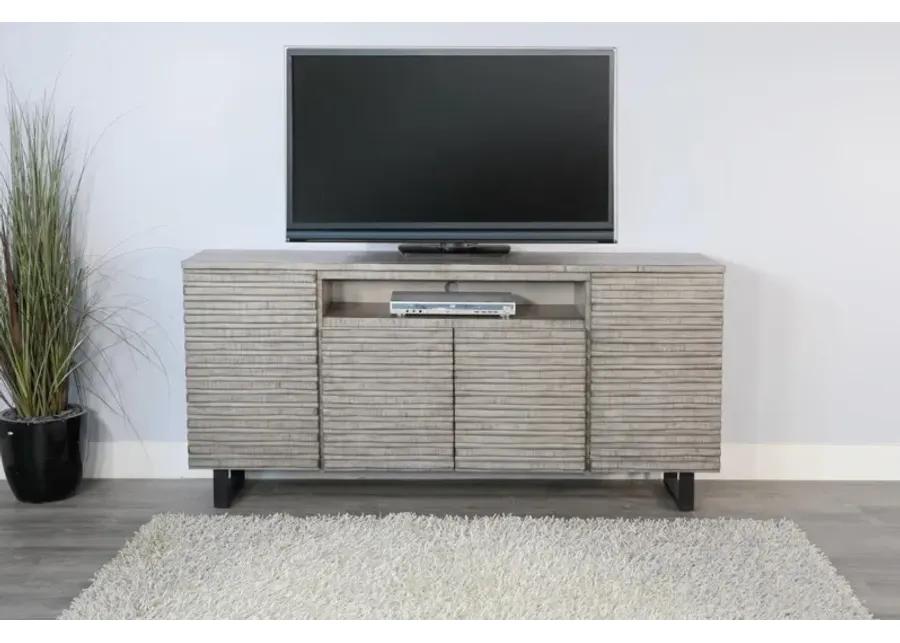 ALPINE GREY 72 INCH MEDIA TV STAND CONSOLE