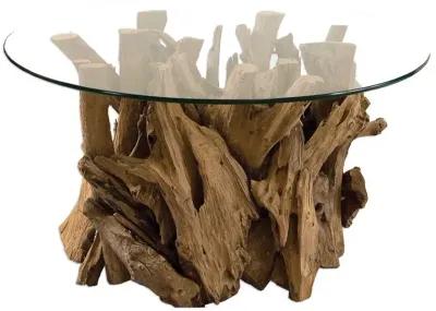 Uttermost Driftwood Clear Coffee Table