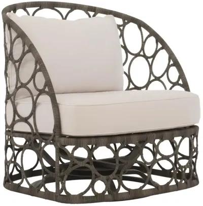 Bernhardt Bali Outdoor Peppercorn Finish Swivel Chair