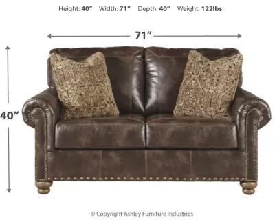 Ashley Nicorvo Coffee Loveseat