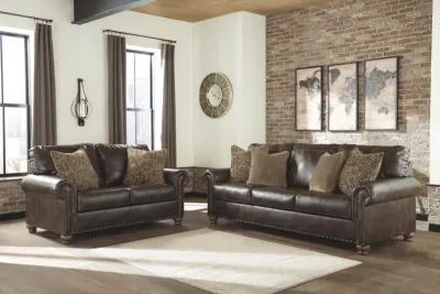 Ashley Nicorvo Coffee Loveseat