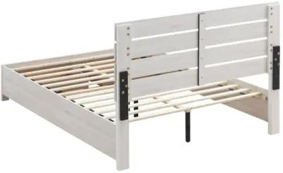 Coaster Brantford Wood Queen Storage Panel Bed Coastal White