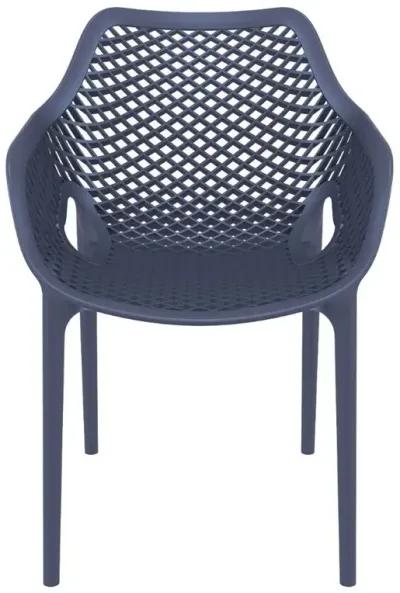 Compamia Air XL Outdoor Dining Arm Chair Dark Gray