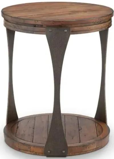 WOOD ROUND END TABLE - MONTGOMERY