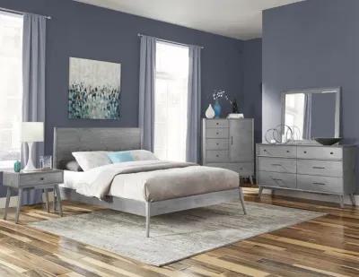 Sunny Designs American Modern Grey Queen Panel Bed