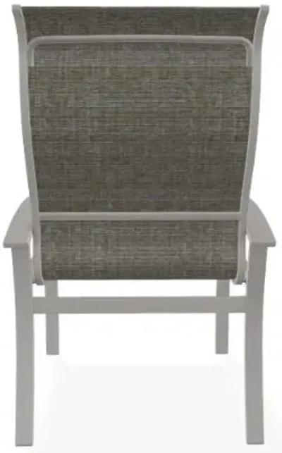 Telescope Casual Furniture Belle Isle High Back Padded Sling Outdoor Dining Chair