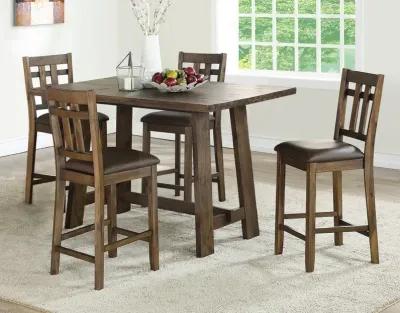 SARANAC 5-PIECE MOCHA COUNTER DINING SET