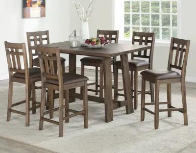 SARANAC 5-PIECE MOCHA COUNTER DINING SET