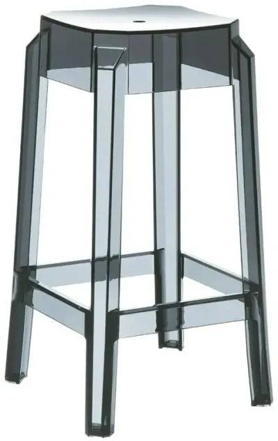 Compamia Fox Polycarbonate Counter Stool Transparent Black