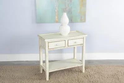 Sunny Designs Marina White Sand 26 Inch Side Table