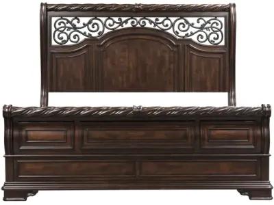 Liberty Furniture Complete California King Set Sleigh Bed, Dresser, Mirror, Chest & Nightstand Arbor Place