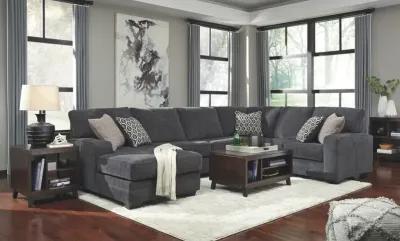 Ashley Tracling 3-Piece Sectional with Chaise Left-Arm Facing Slate