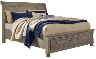 Ashley Lettner Light Gray King Sleigh Bed