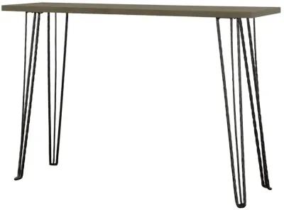 Neville Rectangular Wood Top Entryway Console Table Grey