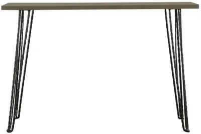 Neville Rectangular Wood Top Entryway Console Table Grey