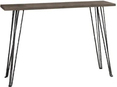 Neville Rectangular Wood Top Entryway Console Table Grey