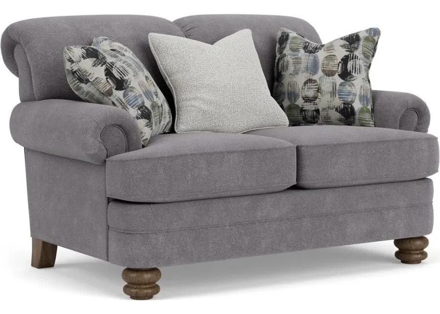 BAY BRIDGE GRAY FABRIC CHARCOAL LOVESEAT