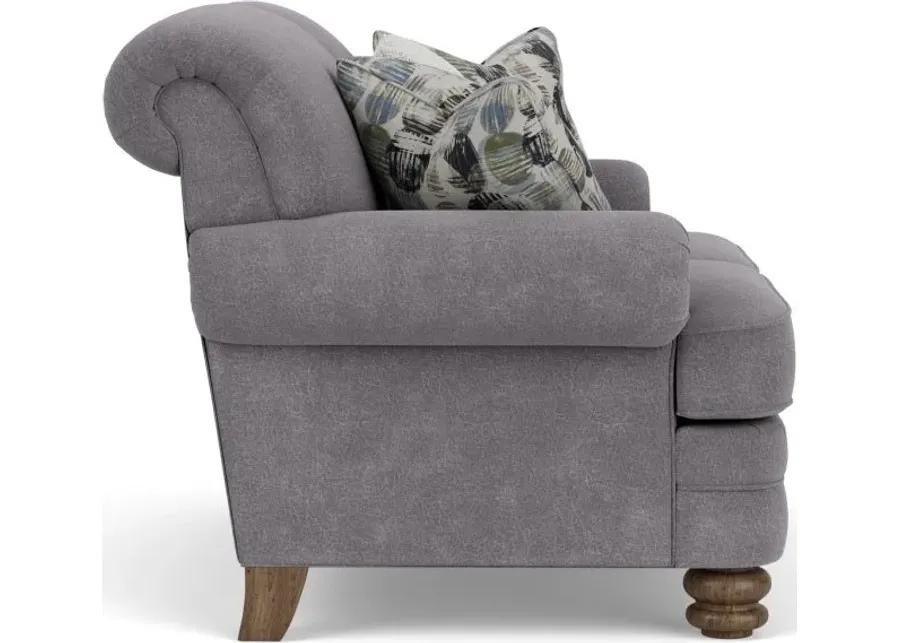 BAY BRIDGE GRAY FABRIC CHARCOAL LOVESEAT